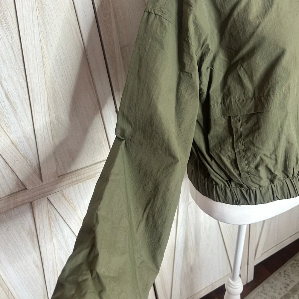 Ci Sono EUC Olive Green Women's lightweight bomber Jacket sz XL GORPCORE UTILITY